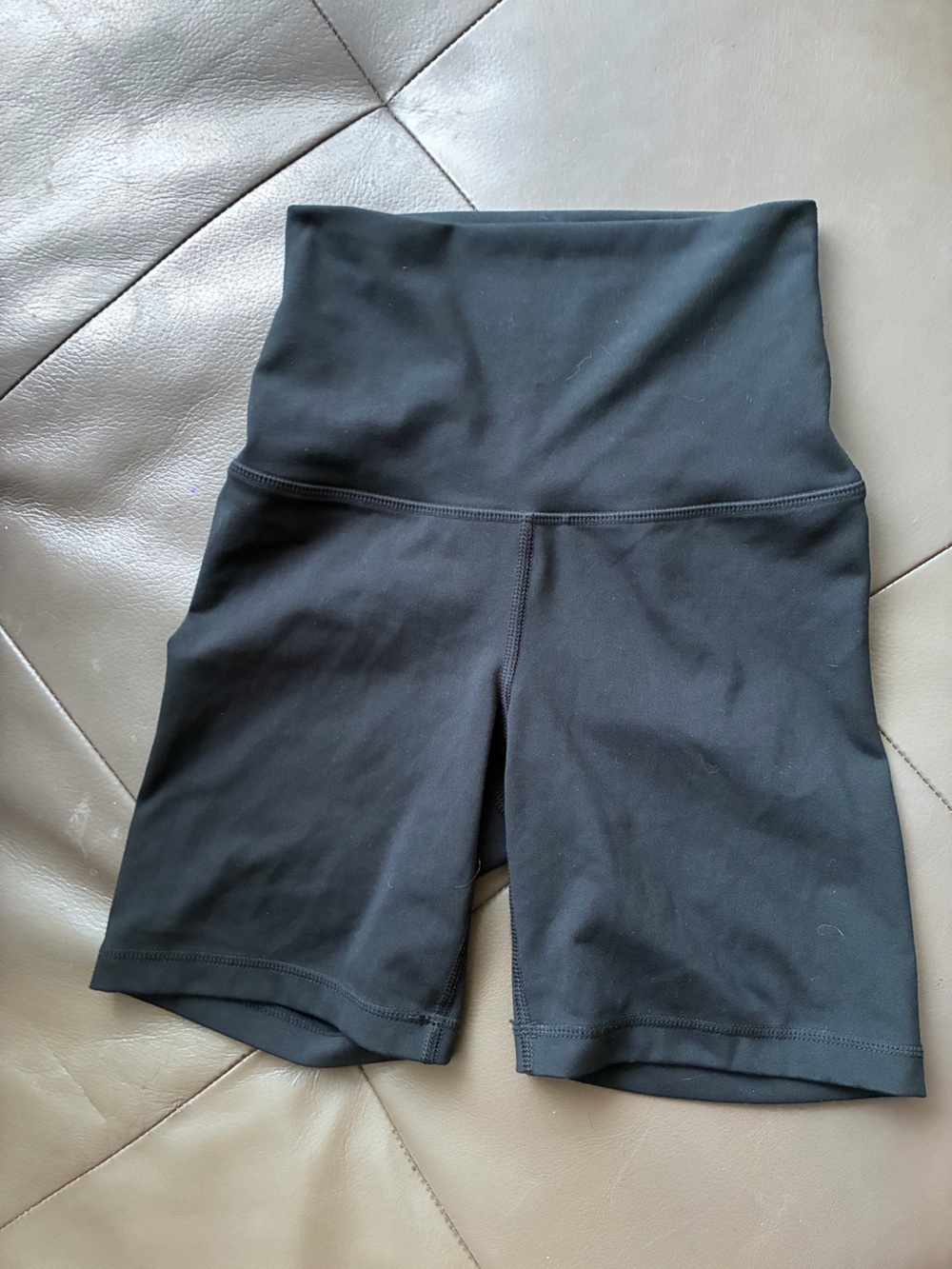 Yogalicious Black High-Waist Athletic Bike Shorts 7 inch